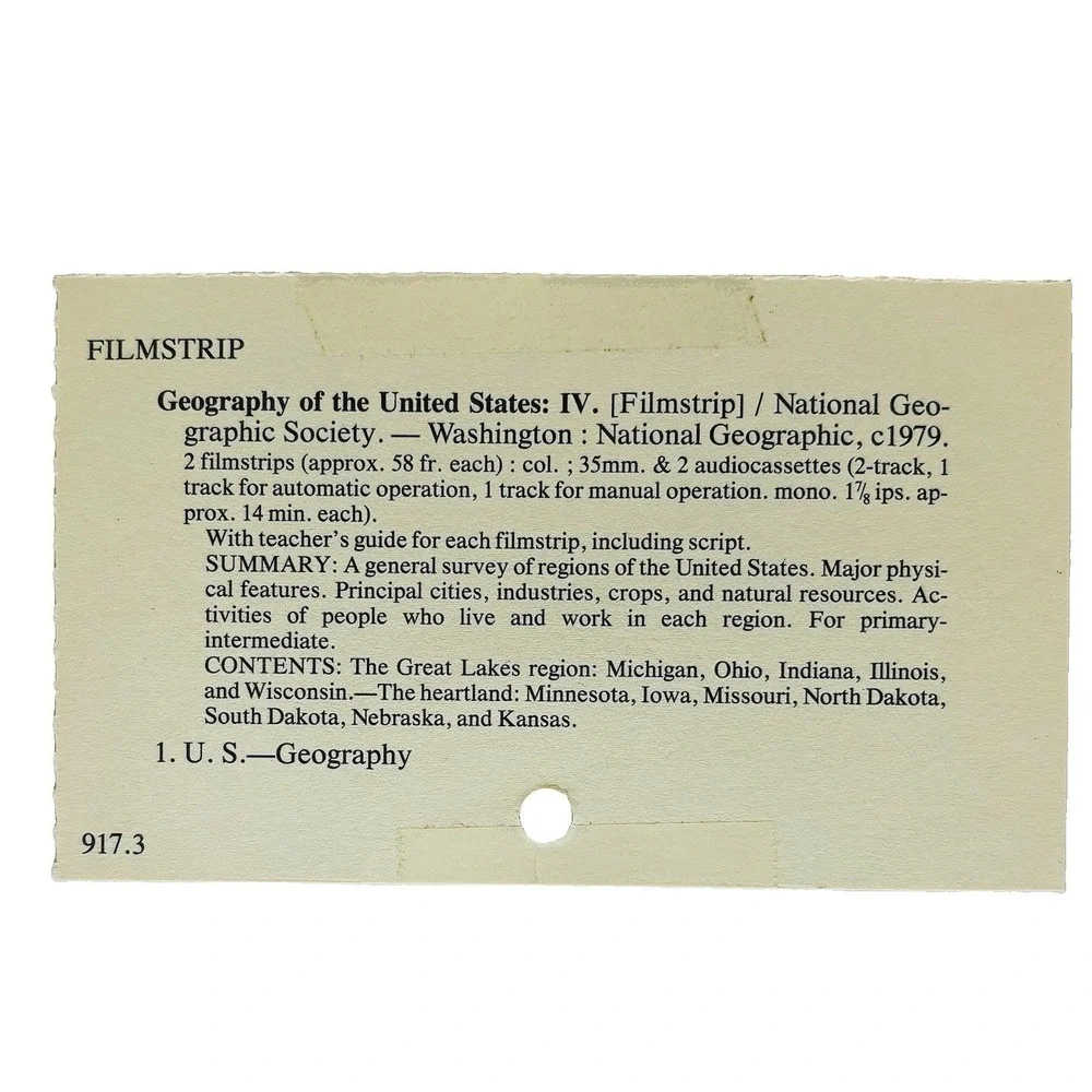 Lot 3 Vtg National Geographic Geography Filmstrips Tapes Teacher Guide Booklets
